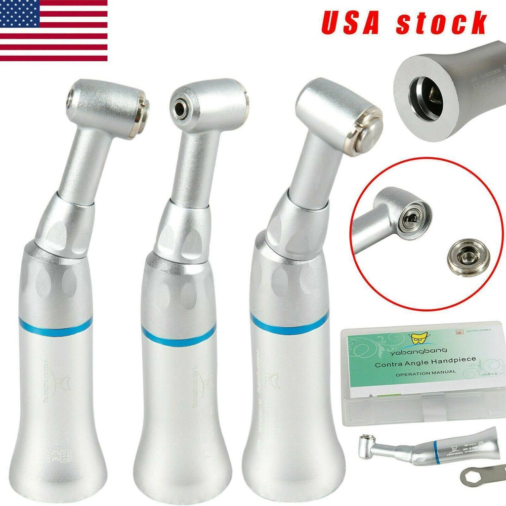 NSK Style Dental Slow Low Speed Contra Angle Handpiece Push Button E-type USA!!