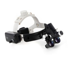 220V Scheinwerfer Medizinische Stirnlampe Chirurgisch 3.5X Binocular Kopflupe DE