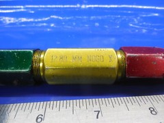 12.40 & 12.80 MM CLASS X EXTRA LONG PIN PLUG GAGE GO NO GO 13 13.0 .5000 +.0039
