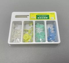 Dental Stem Finishing Polishing Discs, Universal Kit, 40pcs/Pack (8MM) + Mandrel