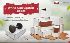 White Corrugated Mailers MANY SIZES 50 100 200 Shipping Packing Boxes Box Mailer