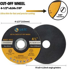10 Pack Metal & Stainless Steel Cut Off Wheels 4-1/2″ Angle Grinder Cutting Disc