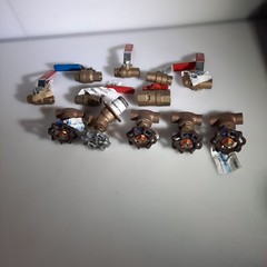 Brass Valves Shut offs 1/2″ Lot of 12 Press Brass Ball Valve B&K Precision
