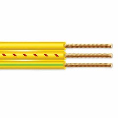 12/2 Flat Yellow Submersible Cable with Ground Well Pump Wire 600V