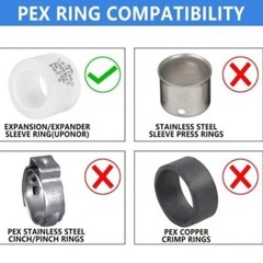 25pcs 3/4″ PROPEX PEX A Tubing Rings Expansion Sleeves Plastic F1960