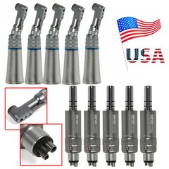 NSK Style Dental Slow Speed Latch Contra Angle / Air Motor E-type Attach 4 Holes