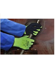 MAPA Temp-Dex 710 Nitrile Palm Coated Thermal Gloves w/ Dots Light Weight Size 9