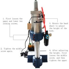 1763Lb/800kg Pneumatic Punch Press Machine 2 Buttons Rated Pressure 0.4-0.7Mpa