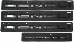 4Pcs Kit 19-22 Sierra Denali Letters Emblems 3D Badge Nameplate Decal Sticker