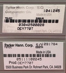 PARKER COMPUMOTOR OEM770T TORQUE SERVO DRIVE STEPPER CONTROLLER – 1 LOT QTY 2