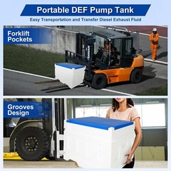 12V 10GPM DEF Transfer Pump Kit with 48 Gallon Caddy Tank, Nozzle & Hose