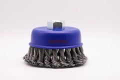 4 Inch Wheel Cup Brush (4″ Twisted/Knotted) For 5/8″-11 Angle Grinders – 6 Pcs