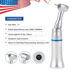 SEASKY Dental Contra Angle Handpiece FG 1.6mm E type Low Speed Push Button