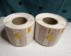 2 Rolls White Address Labels Large Roll Model B1252 MPN B1252