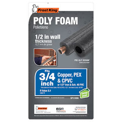 Frost King 1/2-in x 6-ft Foam Tubular pipe insulation for 3/4-in Pipe