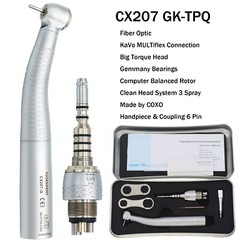 US COXO Dental High Speed Air Turbine Handpiece LED Fiber Optic 45 Degree KaVo