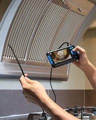 Endoscope Camera with Light, Dual Lens 1080P Industrial Borescope with 8 LED Lig