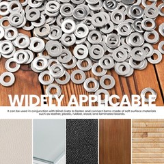 350 PCS 304 Stainless Steel POP Rivet Backup Washers Hardware Fits 3/16 Inch