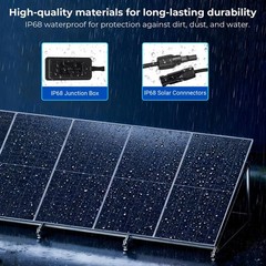 SUNGOLDPOWER UL61730 N-Type 2PCS 590W Bifacial Solar Panels 16Bb High Efficien