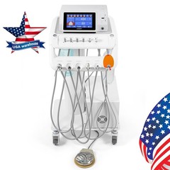 AZDENT Portable Dental Delivery Unit with Air Compressor Syringe Suction 4Holes