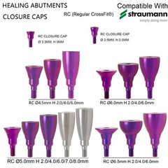 US Dental Healing Cap Abutment NC/RC Cover Screw Compatible Straumann ITI BL/BLT