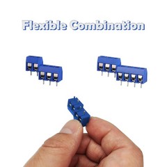 72PCS 5mm/0.2inch Pitch PCB Mount Screw Terminal Block Connector 2Pin 3Pin 4Pin