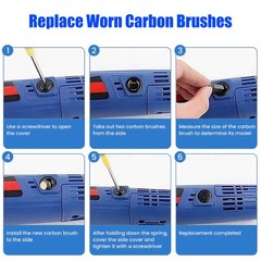 120×12 Sizes Universal Carbon Brushes Graphite Motor Brush for Drill Grinder Saw