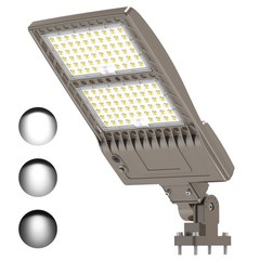 400W LED Parking Lot Light Commercial Shoebox Pole Lamp 277-480V 60,000lm 5000K