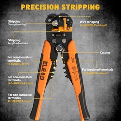 1188-Piece Ferrule Crimping & Stripping Tool Kit, AWG 23-7 0.25-10 mm² Ferrul…