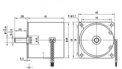 Synchronous Motor 60KTYZ AC 220V 50Hz 20 rmp/m CW/CCW 14W Torque 8kgf.cm