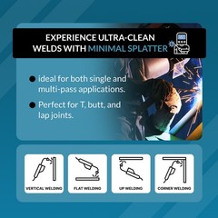 E71T-11 .030″ (0.8mm) – 2-Lb – Gasless Flux Core Mild Steel MIG Welding Wire