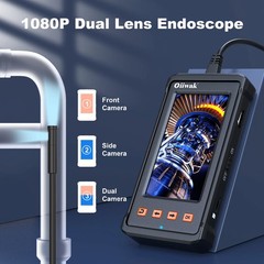 Oiiwak 8mm Industrial Endoscope Camera Borescope Inspection Camera 2800mAh