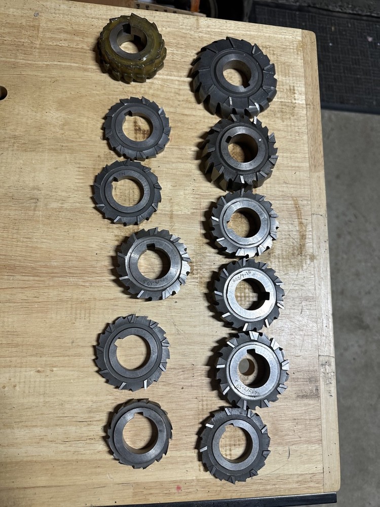 Lot of 13 Side Milling Cutters Different Profiles
