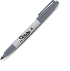 Sharpie Permanent Marker Fine Point Slate Gray 6 Count