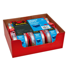 Heavy Duty Shipping Packing Tape 1.88″ x 22.2 Yd, 6 Rolls with Dispensers