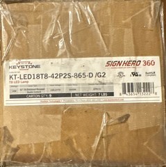 Keystone T8 LED Lamp (Case of 9) KT-LED-18T8-42P2S-865-D/G2