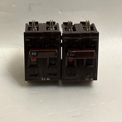 Wadsworth A240NI 40 Amp 2 Pole 2P Type A METAL FOOT Circuit Breaker A240N A240