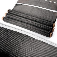 50 * 150CM Real Carbon Fiber Fabric Cloth Roll 3k 200gsm 2×2 Twill Weave Black