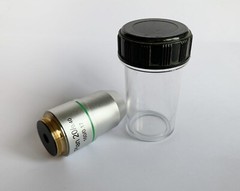 Microscope Objective Lens PLAN DIN 4X 10X 20X 40X 60X 100X RMS Thread CNSCOPE