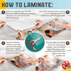 Textured Self Adhesive Laminating Sheets, Crisp Linen Finish, 9 x 11.5 Inches…