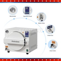 ETERFANT Dental Autoclave Steam Sterilizer Medical Sterilization 18L