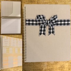 Artisan Linen Style 7.5×9.25 Undated Daily Planner Composition To Do List Agenda