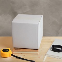 SUNLPH White Shipping Boxes 6x6x6 Inches Small Corrugated Cardboard Boxes, 25 Pa