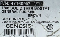 Honeywell Genesis 4716 18/8C 18awg 8 Conductor Thermostat Cable Brown /50ft