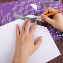 A5 Self Healing Cutting Mat Double Sided, Small 1″L x 1″W, Purple