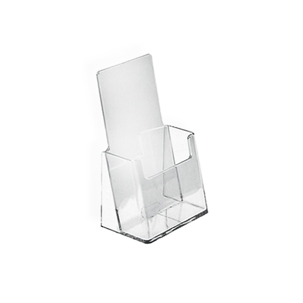 Small Brochure Holder Counter Trifold Display Clear Acrylic 10 Pack ZM