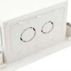 Commercial Electric Multimedia Recessed Box 1-Gang TV White Audio HDMI