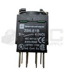 NEW TELEMECANIQUE ZB6-Y009 SWITCH BODY W/ (2) ZB6-E1B CONTACT BLOCKS