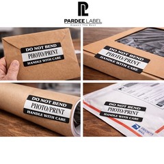 Do Not Bend Photo Print Stickers 1×3 Handle With Care 250 Labels Roll