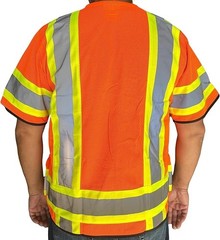 Crew Orange Reflective High Visibility Class 3 Safety Vest